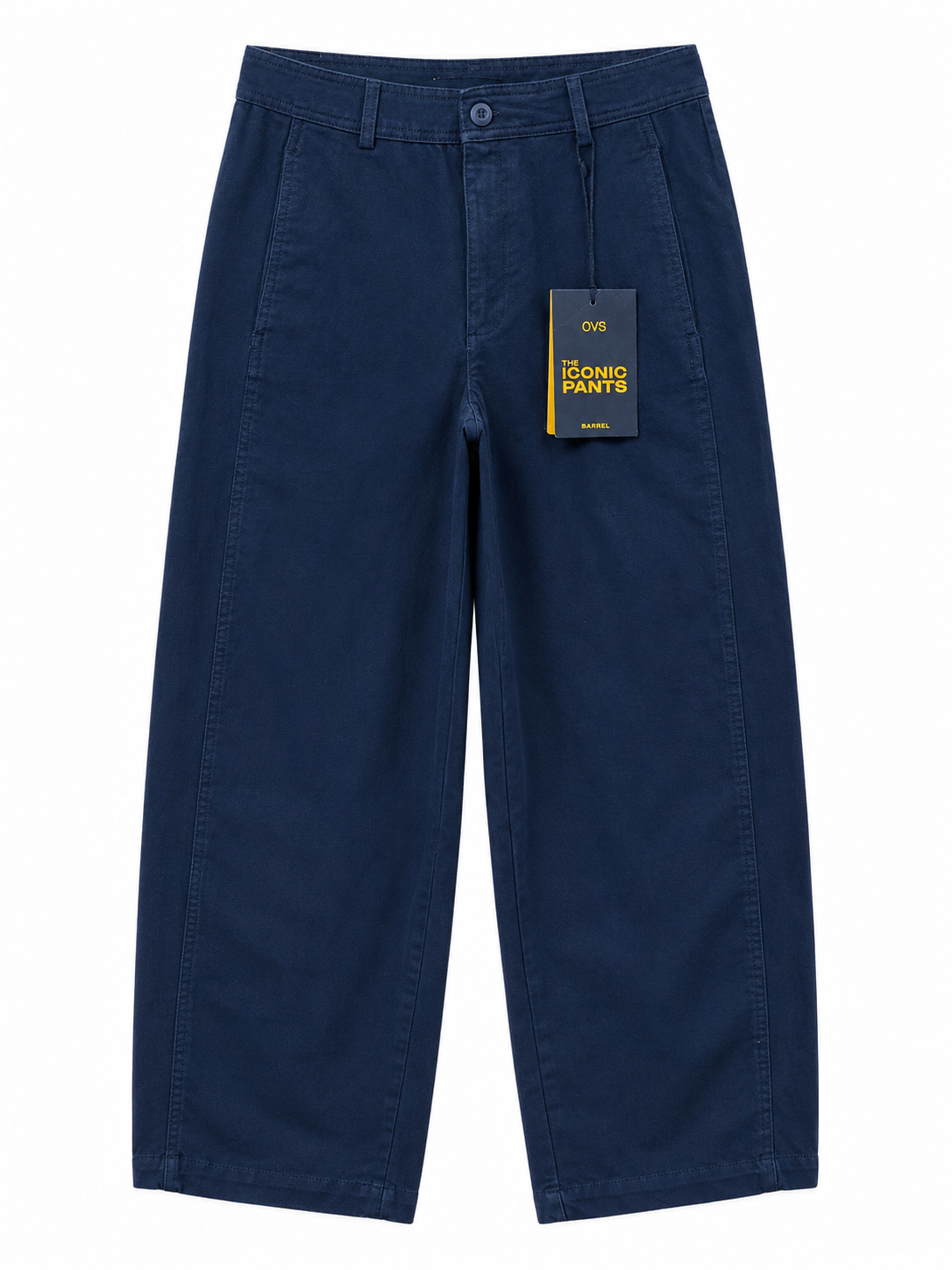 Women's High-Rise Baggy Wide Leg Stretch Denim Jeans | Navy Blue