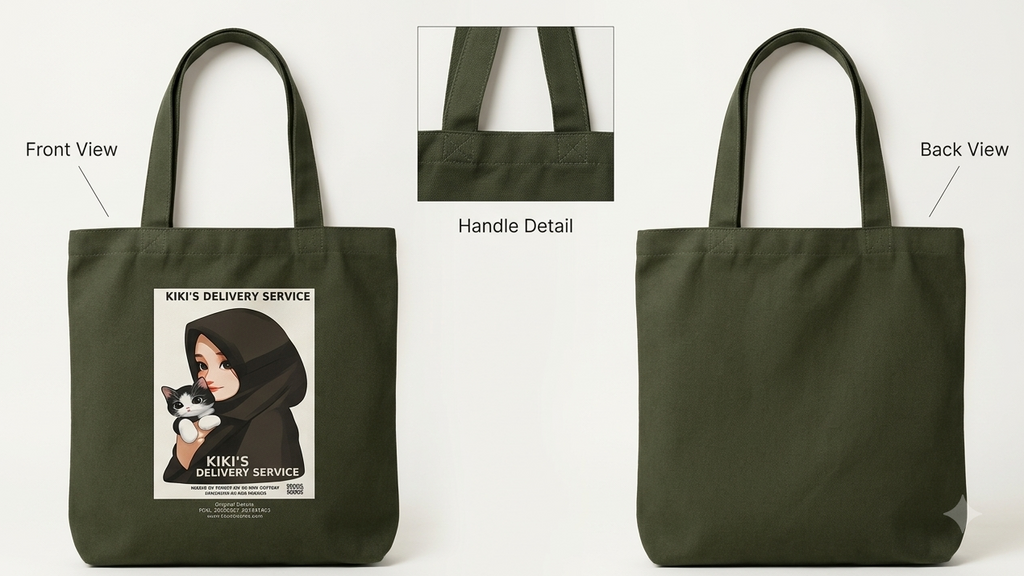 Trendy Canvas Tote Bag for Students & Working Women