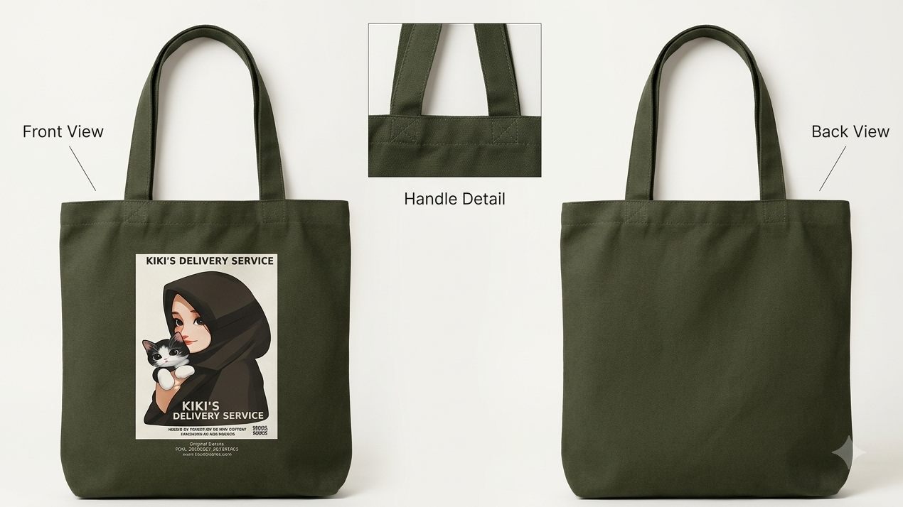 Trendy Canvas Tote Bag for Students & Working Women