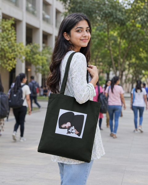 Trendy Canvas Tote Bag for Students & Working Women