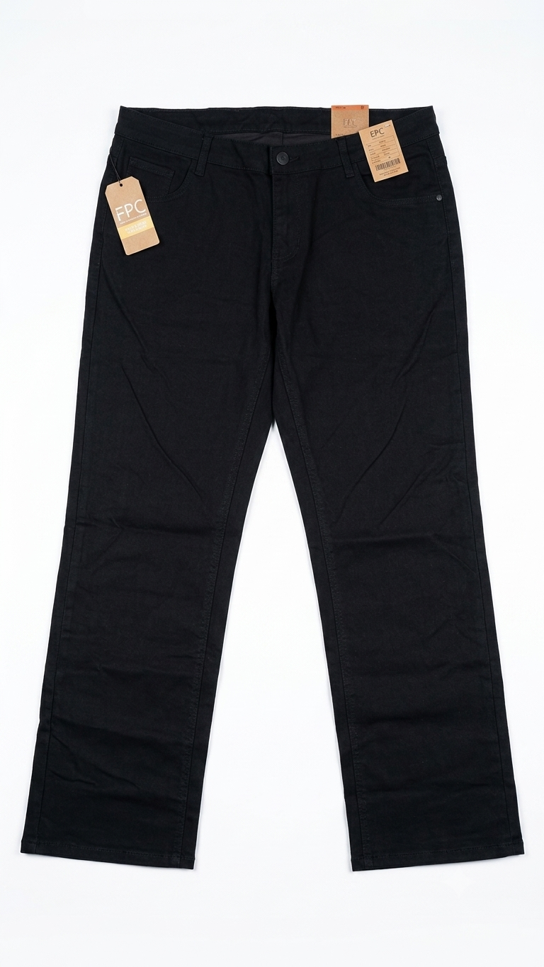 Women's Skinny Fit Black Gabardine Jeans | Slim Leg High-Rise Pants