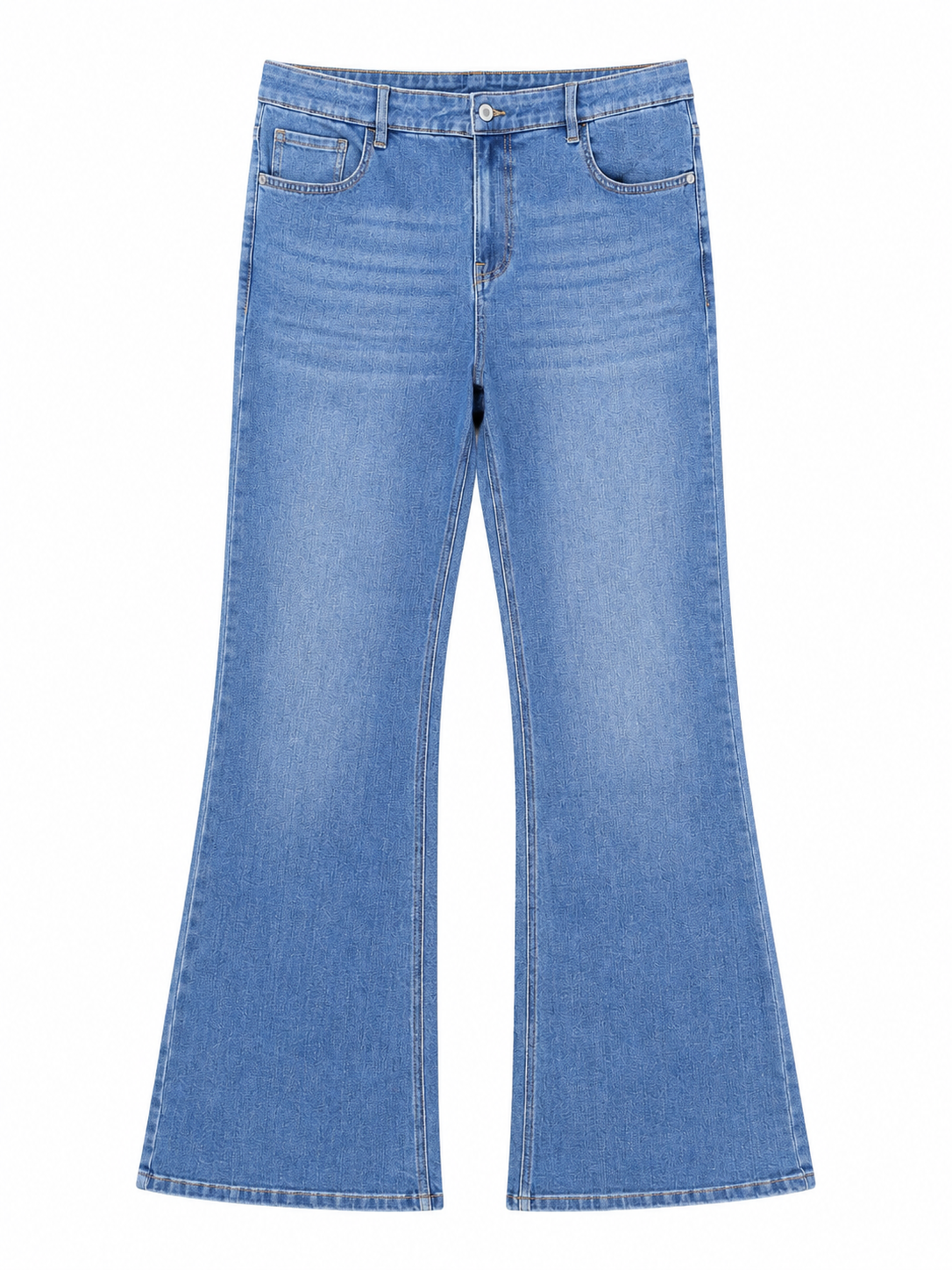 Women's High-Rise Flare Stretch Denim Jeans | Light Blue Wash