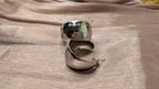 Silver Wide-Band Mirror C-Hoop Earrings – Chunky Statement Jewelry | One Size