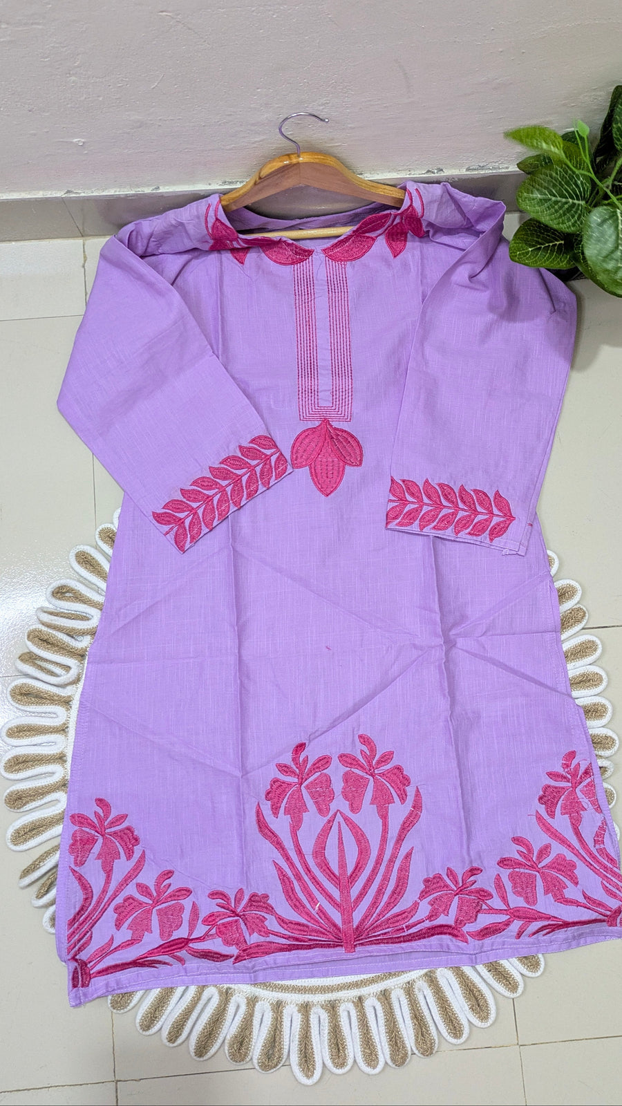 Lavender Floral Kurti