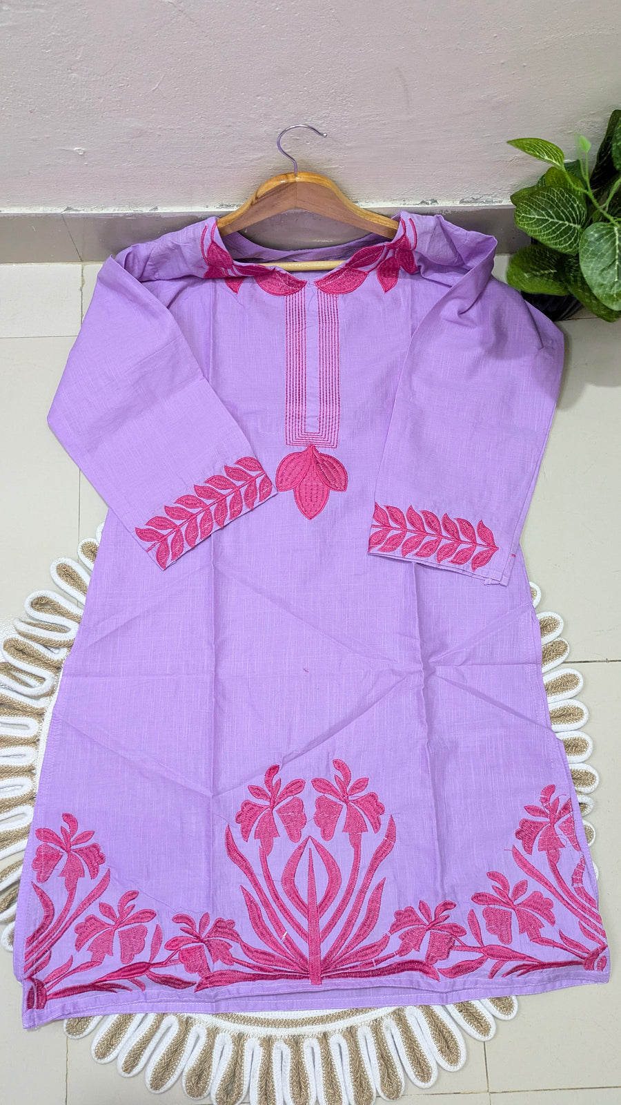 Lavender Floral Kurti