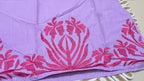 Lavender Floral Embroidered Aarong Cotton Kurti | Summer Kurti for Women