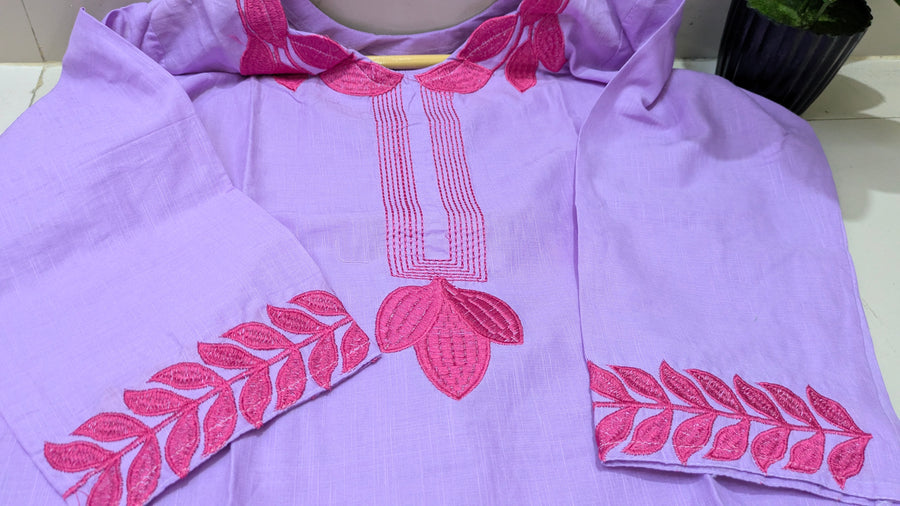 Lavender Floral Kurti