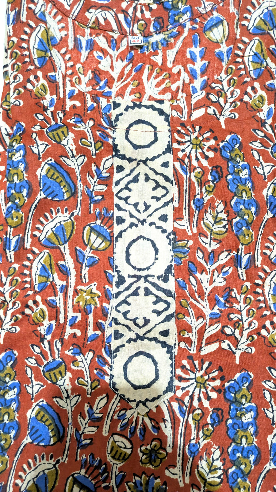 Brick Joypuri Stitched Three-Piece Set