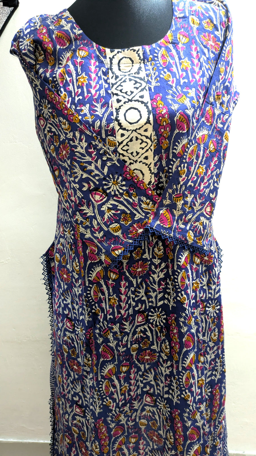 Blue Joypuri Stitched Three-Piece Set