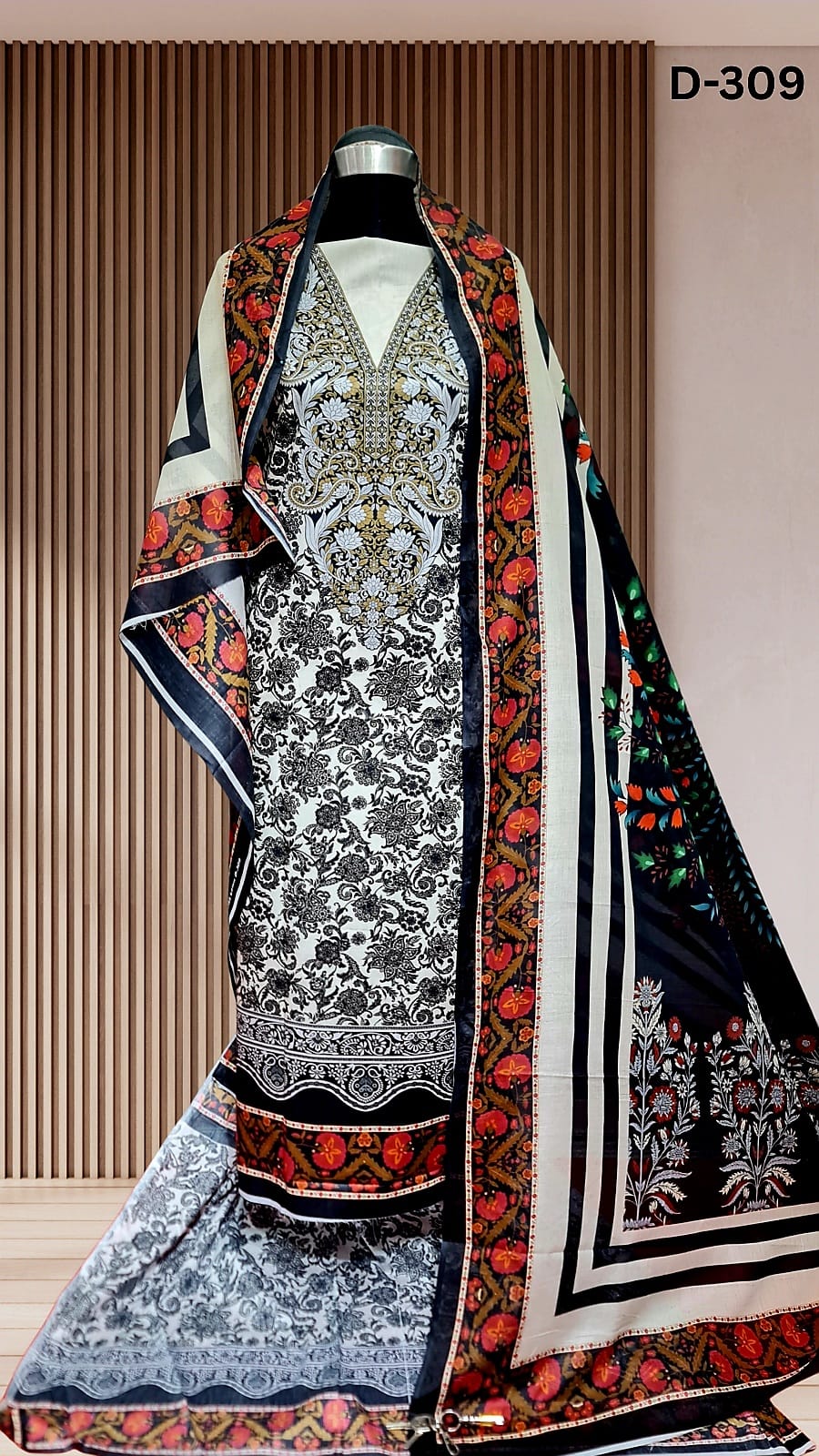 Multicolor Printed Zam Zam Cotton থ্রি-পিস | বাংলাদেশি নারীদের Regular Wear-এ রঙিন পছন্দ