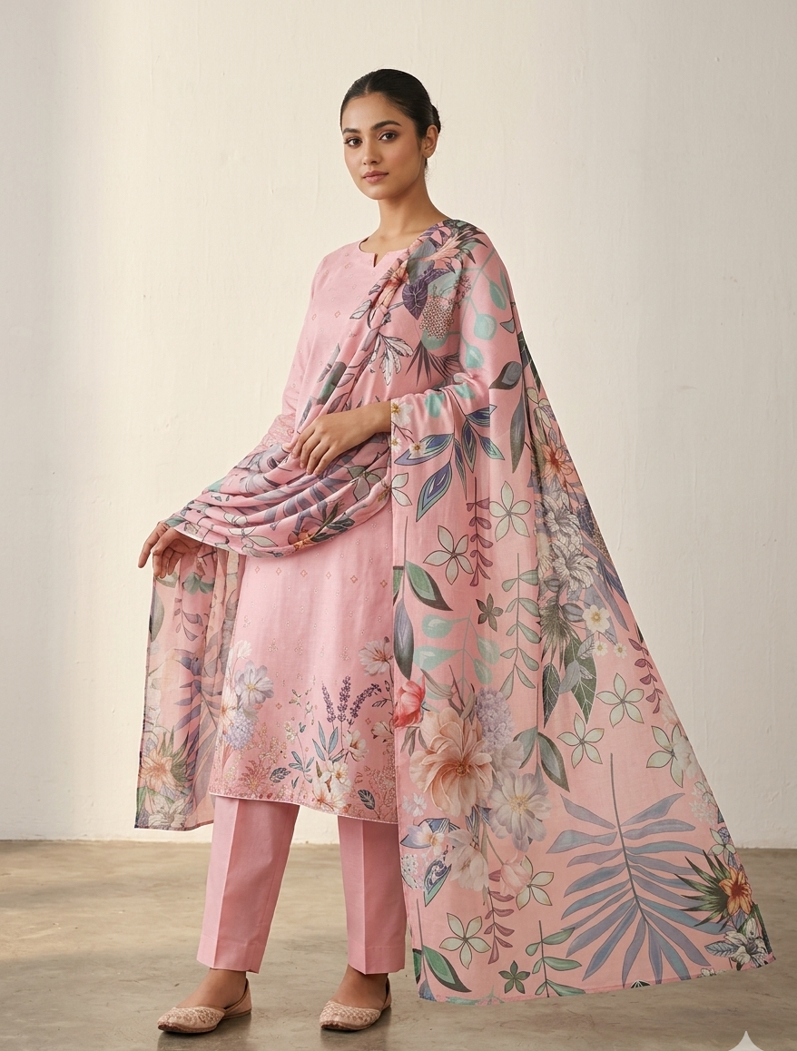 Zam Zam Cotton unstitched থ্রি-পিস | বাংলাদেশি নারীদের জন্য Premium পোশাক