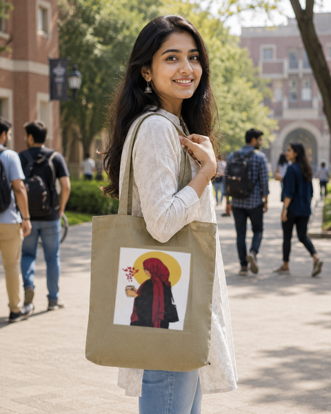 Trendy Graphic Tote Bag for Students & Working Women