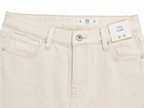 Women's High-Rise Baggy Wide Leg Stretch Denim Jeans | Off White / Cream