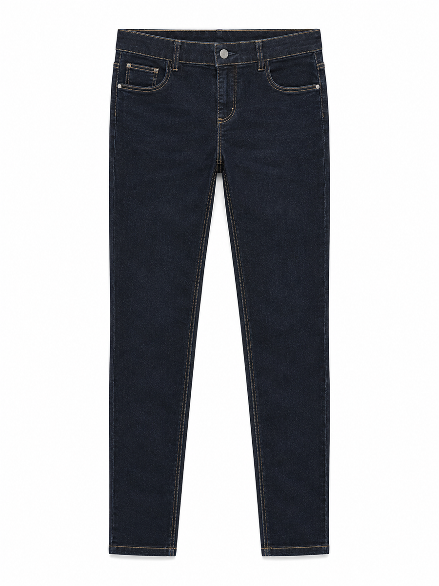 Women's High-Rise Skinny Stretch Denim Jeans | Dark Navy / Indigo